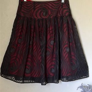 WORTHINGTON | SHEER MIDI SKIRT | SIZE 10 | LINED